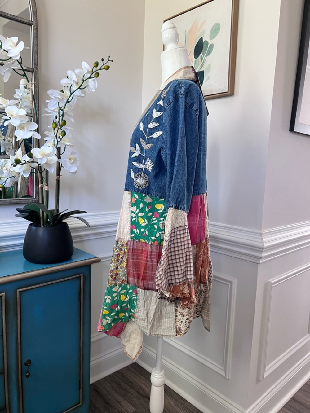 Flash Sale! NWT Young Threads Mixed Media Open Front Kimono/Jacket - Size S - Picture 11 of 15